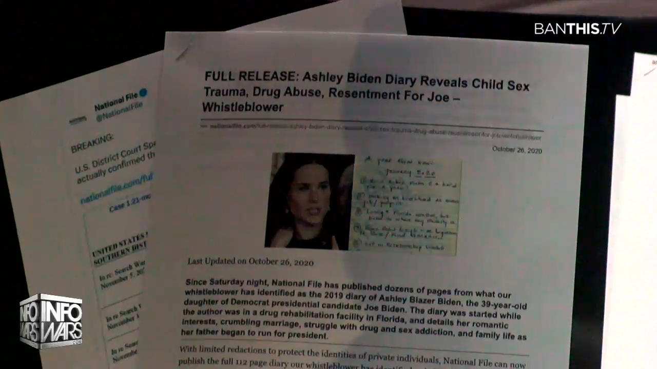 D.C. Judge Confirms Ashley Biden Diary Was Real Indicating She Was A Victim Of Joe Biden Sexual Abuse
